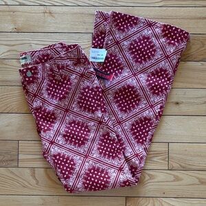 Rock & Roll Cowgirl Red Patterned Kids Jeans